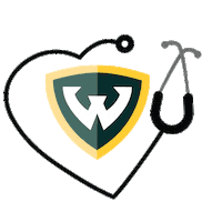 Wayne State Stethoscope Sticker by Wayne State University