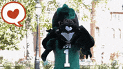 NSURiverHawks love heart university heart hands GIF