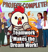 Teamwork Makes The Dream Work Success GIF by Zorooster