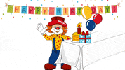 Happy Birthday Clown GIF by familotel