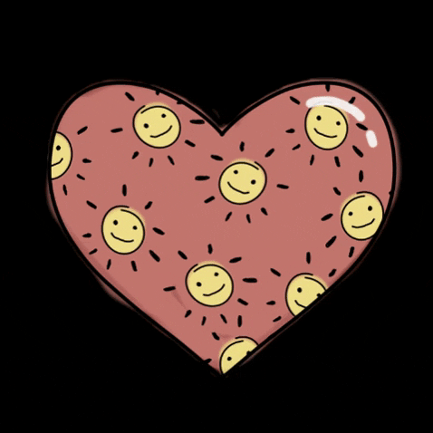 alt0169blanche heart sun coeur soleil GIF