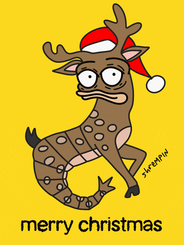 Prancing Merry Christmas GIF by shremps