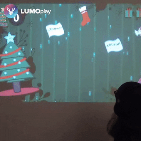 Christmas Tree Interactive Wall GIF by Lumo Play