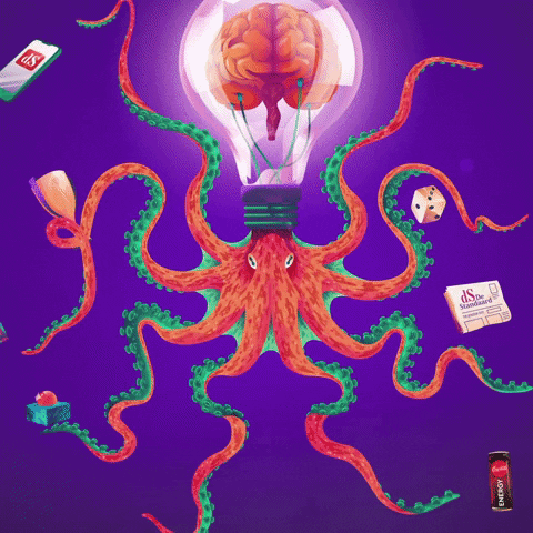 Octopus Mediahuis GIF by Het Grootste Licht van De Standaard