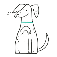 Dog Pug Sticker by Lea&Bo