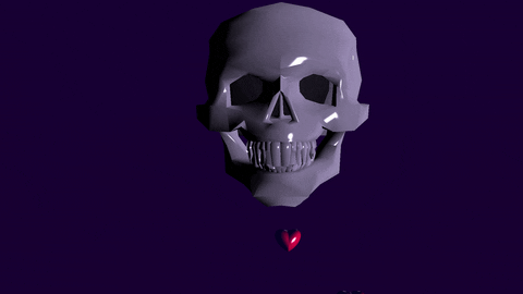 valentines day skull GIF by Jazer