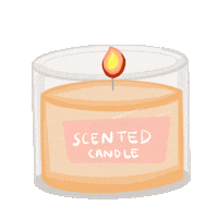 Thesiasthella selfcare candle relaxing metime Sticker