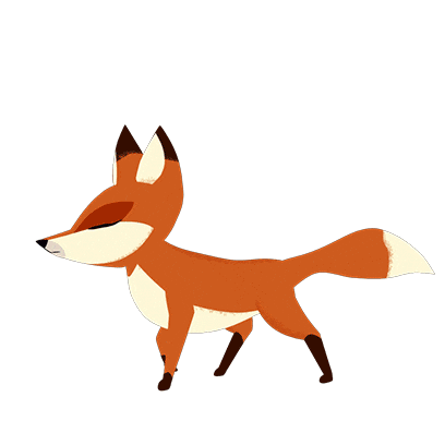 Sleepy Cartoon Fox Sticker by Puffin Rock