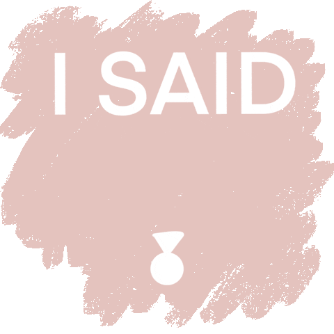 I Said Yes Engagement Sticker by Simple & Sentimental