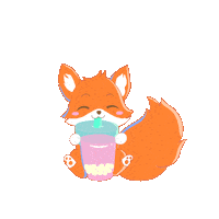 Fox Tea Sticker