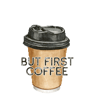 Good Morning Coffee Sticker by P13PaperProducts