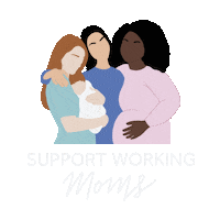 No7USA girl power together work from home stand up Sticker