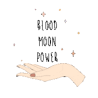 Bloodmoonpower moon blood period bloodmoonpower Sticker