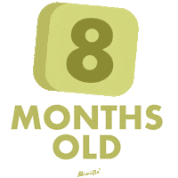 mimifloph baby milestone mimiflo months old Sticker