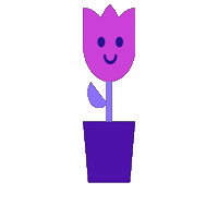 AskUp flower 꽃 화분 아숙업 Sticker