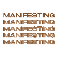 Manifest Manifestation Sticker by God and Goals
