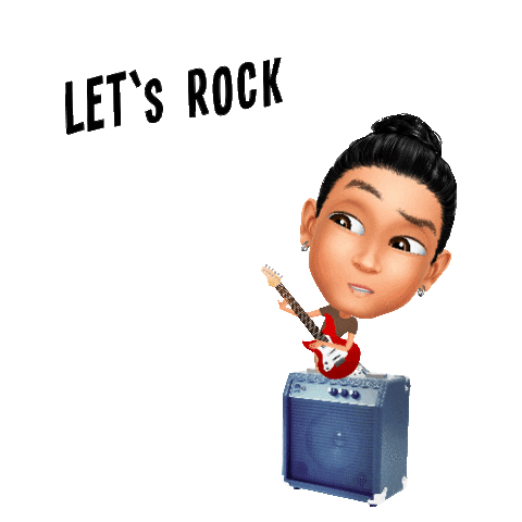 Rock Carloscarojr Sticker by Genies