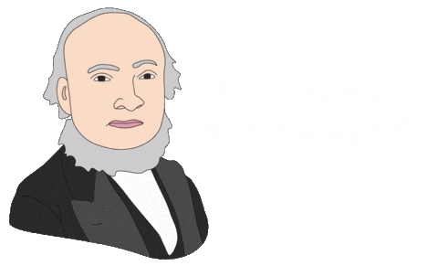 Ivar Aasen Nynorsk Sticker by Noregs Mållag