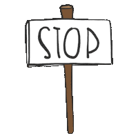 Stop Reaction Sticker