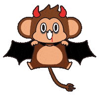 Halloween Flying Sticker by Chimpers