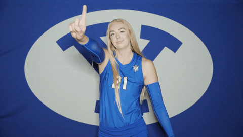 Celebration Volleyball GIF by BYU Cougars