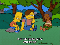 Season 9 Running GIF by The Simpsons