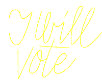 Vote Will Sticker by COLLINS