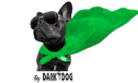 French Bulldog Energy Sticker by Dark Dog Organic