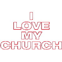 I Love My Church Sticker by Stevens Creek Church