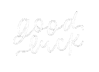 Calligraphy Good Luck Sticker
