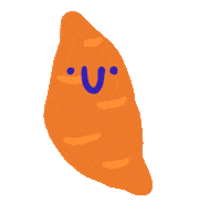 Hungry Sweet Potato Sticker by Eledraws (Eleonore Bem)