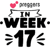 Pregnancy Week 17 Sticker by Preggers