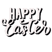 Happy Easter Frohe Ostern Sticker
