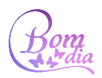 Bom Dia Glitter Sticker