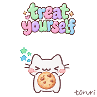Snack Treat Yourself Sticker by tururi