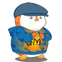 Happy We Did It Sticker by Pudgy Penguins