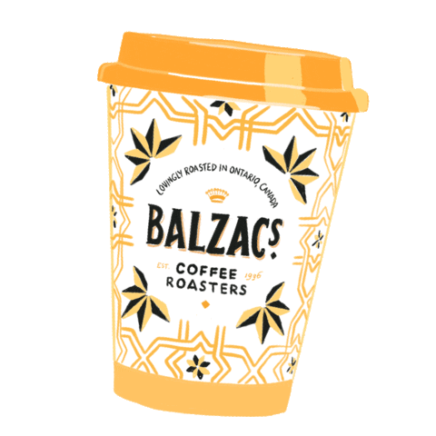 BalzacsCoffeeRoasters giphyupload coffee drink drinks Sticker