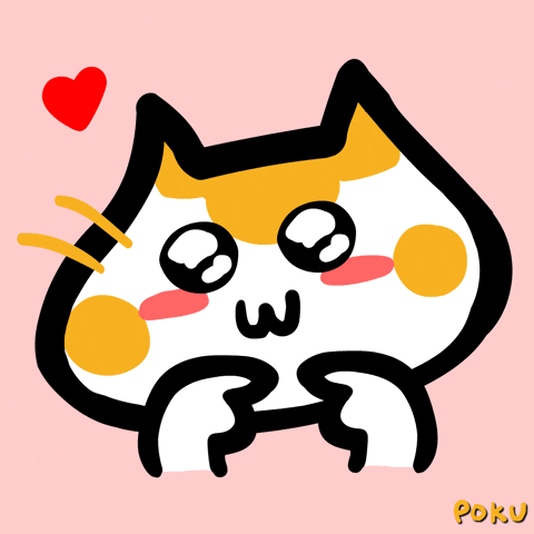 Blush Blushing GIF by Poku Meow