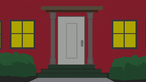 scared open door GIF by South Park 