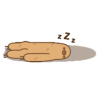 Shake Sleeping Sticker by Pusheen
