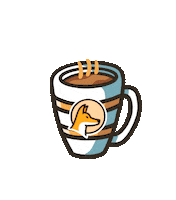 Coffee Morning Sticker by Dingoos Australia