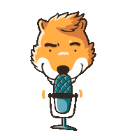 Podcast Microphone Sticker by Dingoos Australia
