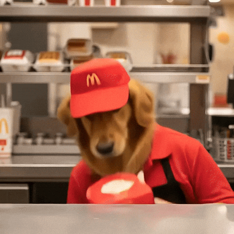 LibertyDog giphyupload mcdonalds liberty bonk GIF