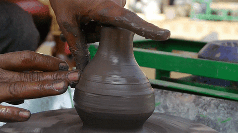 hand pottery GIF