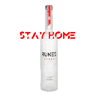 Stay Home Sticker by Runes Vodka