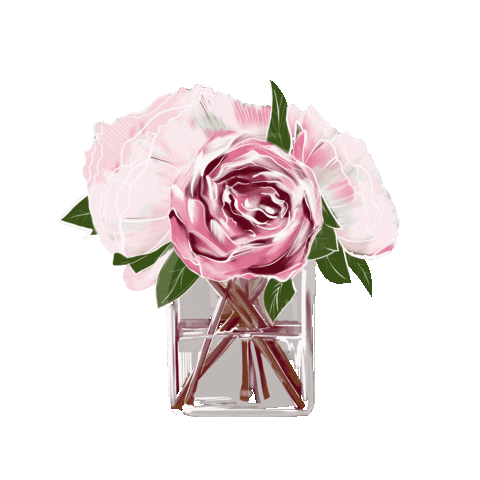 Kshinka girl flowers pretty gift Sticker