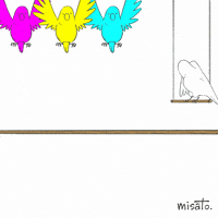 Bird Inko GIF by misato.