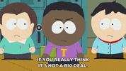 token black hallway GIF by South Park 