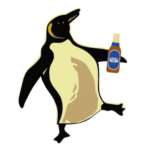 Penguin Sticker by Cerveza Austral