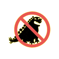 daikaijyu_movie logo movie monster caution Sticker